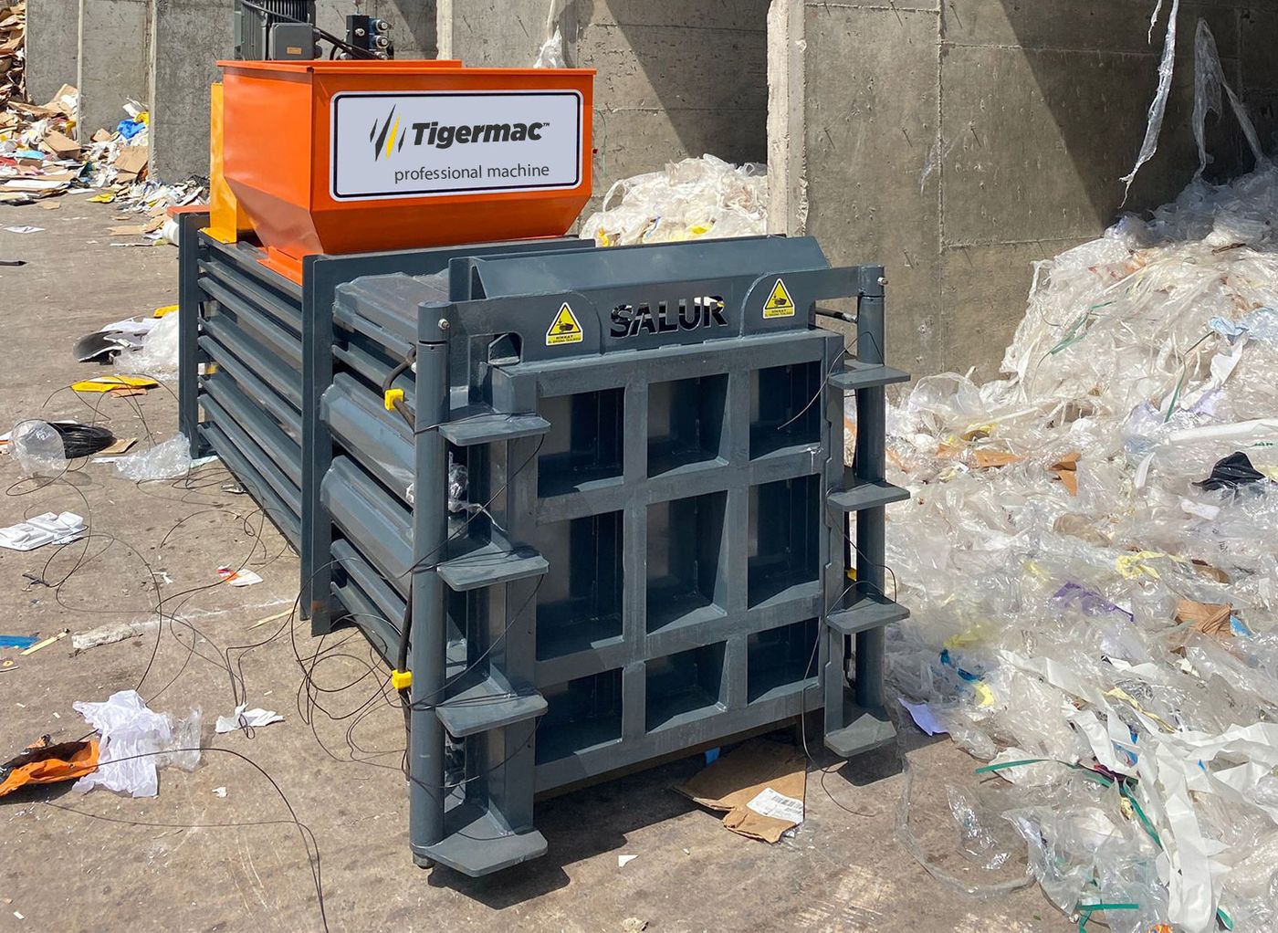 Tigermac material handling equipment on a plant floor